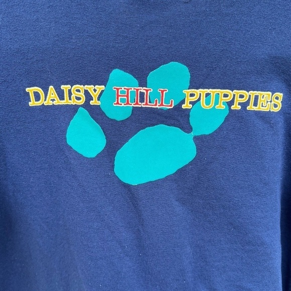 VTG Peanuts Snoopy Daisy Hill Puppies Romper Roughhouse Blue Red 18 Mo USA GUC - Picture 7 of 15